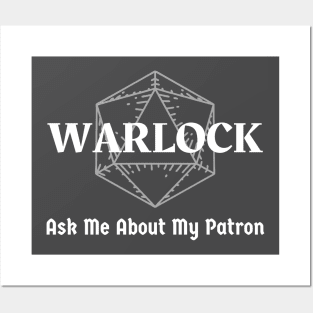 "Ask Me About My Patron" Warlock Class Print Posters and Art